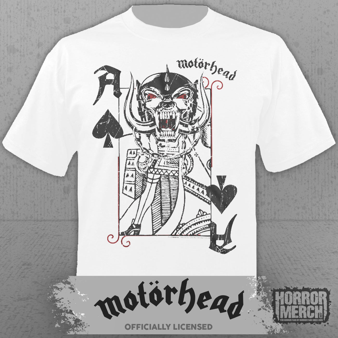 Motorhead - Playing Card Mens Shirt (White)
