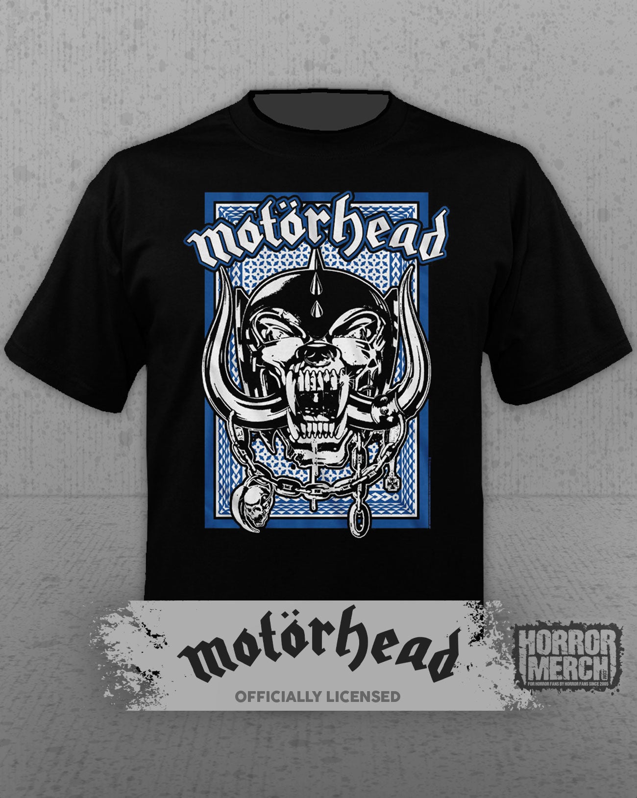 Motorhead - Blue Pattern Mens Shirt