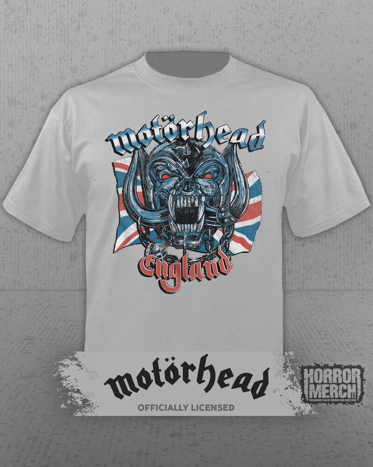 Motorhead - Union Jack Mens Shirt (Gray)
