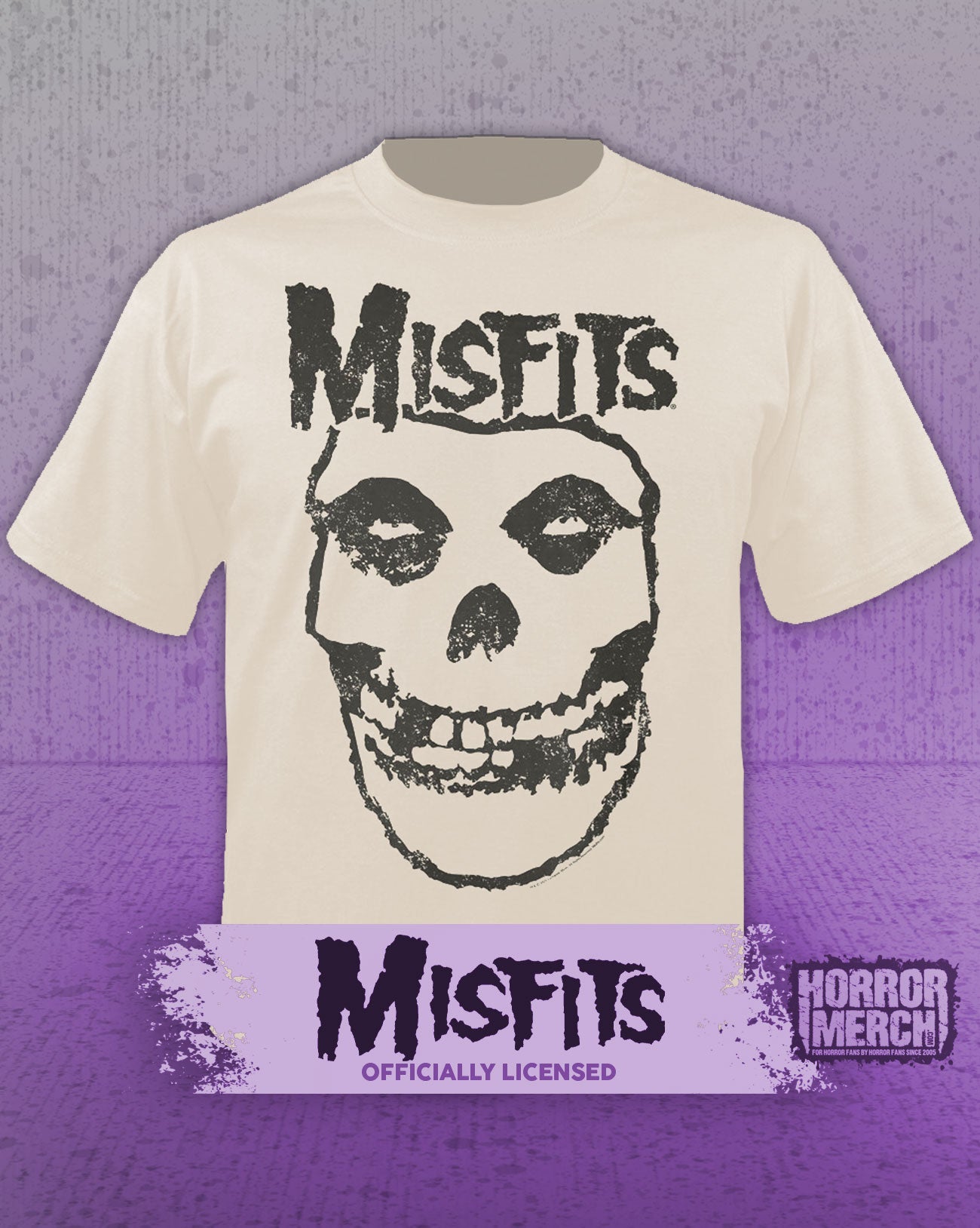 Misfits - Skull Logo Mens Shirt (Tan)