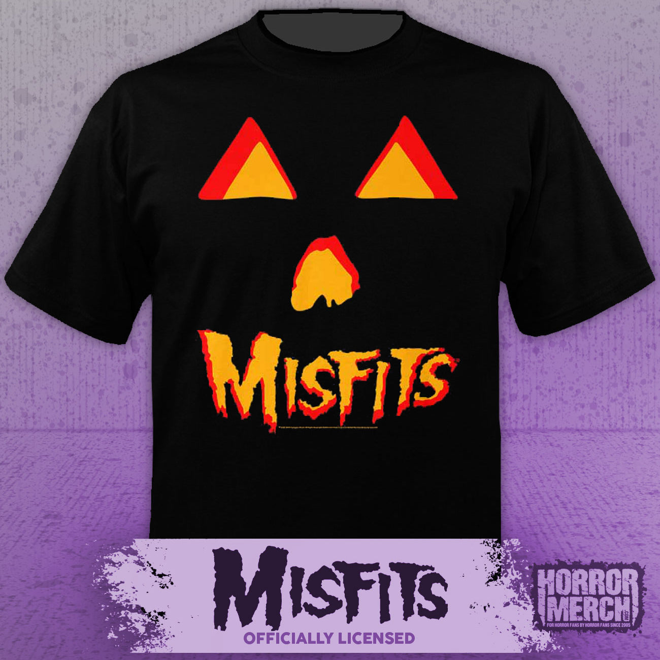 Misfits - Pumpkin Face Logo Duotone Mens Shirt