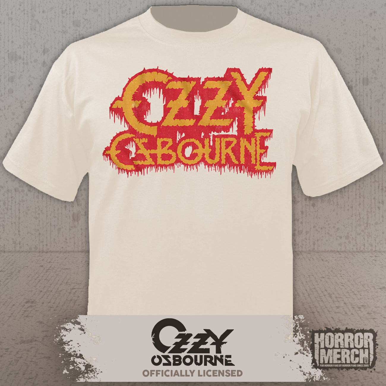 Ozzy Osbourne - Logo Mens Shirt (Tan)