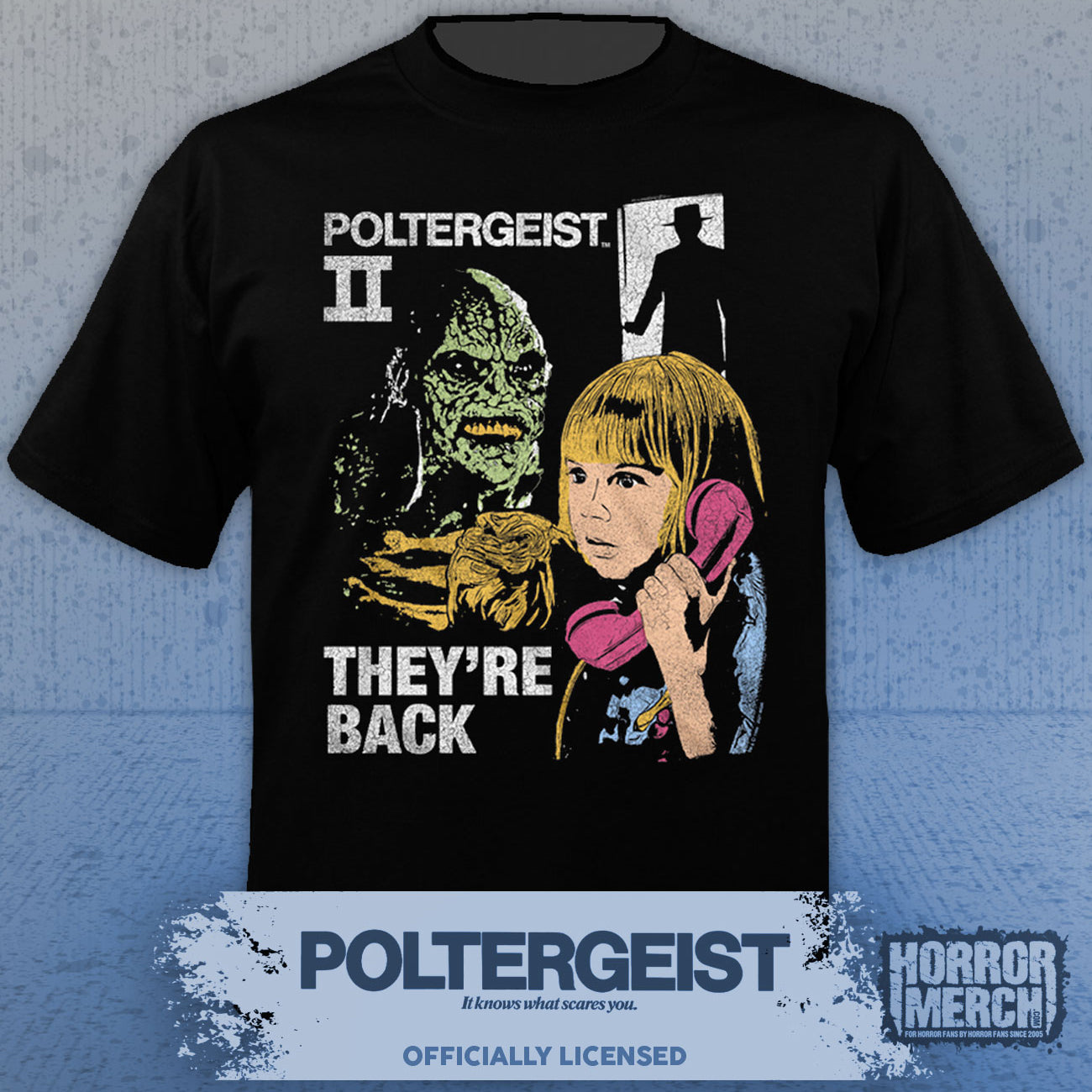 Poltergeist - Theyre Back (Neon) Mens Shirt