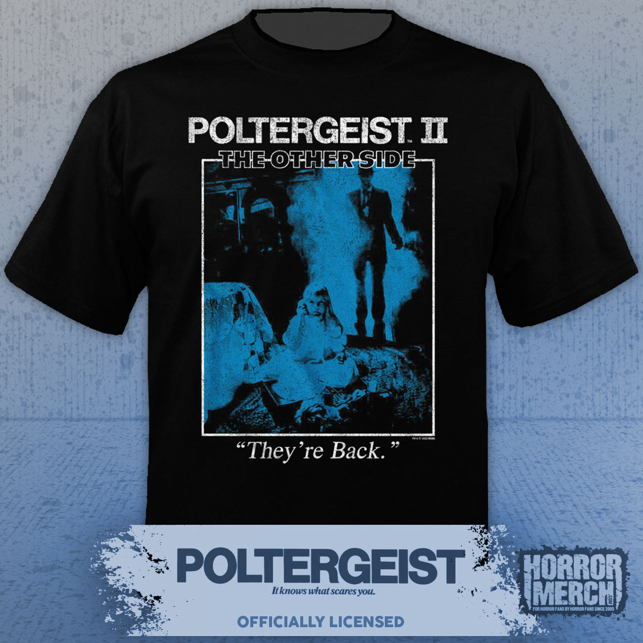 Poltergeist - Theyre Back (Blue Shadows) Mens Shirt