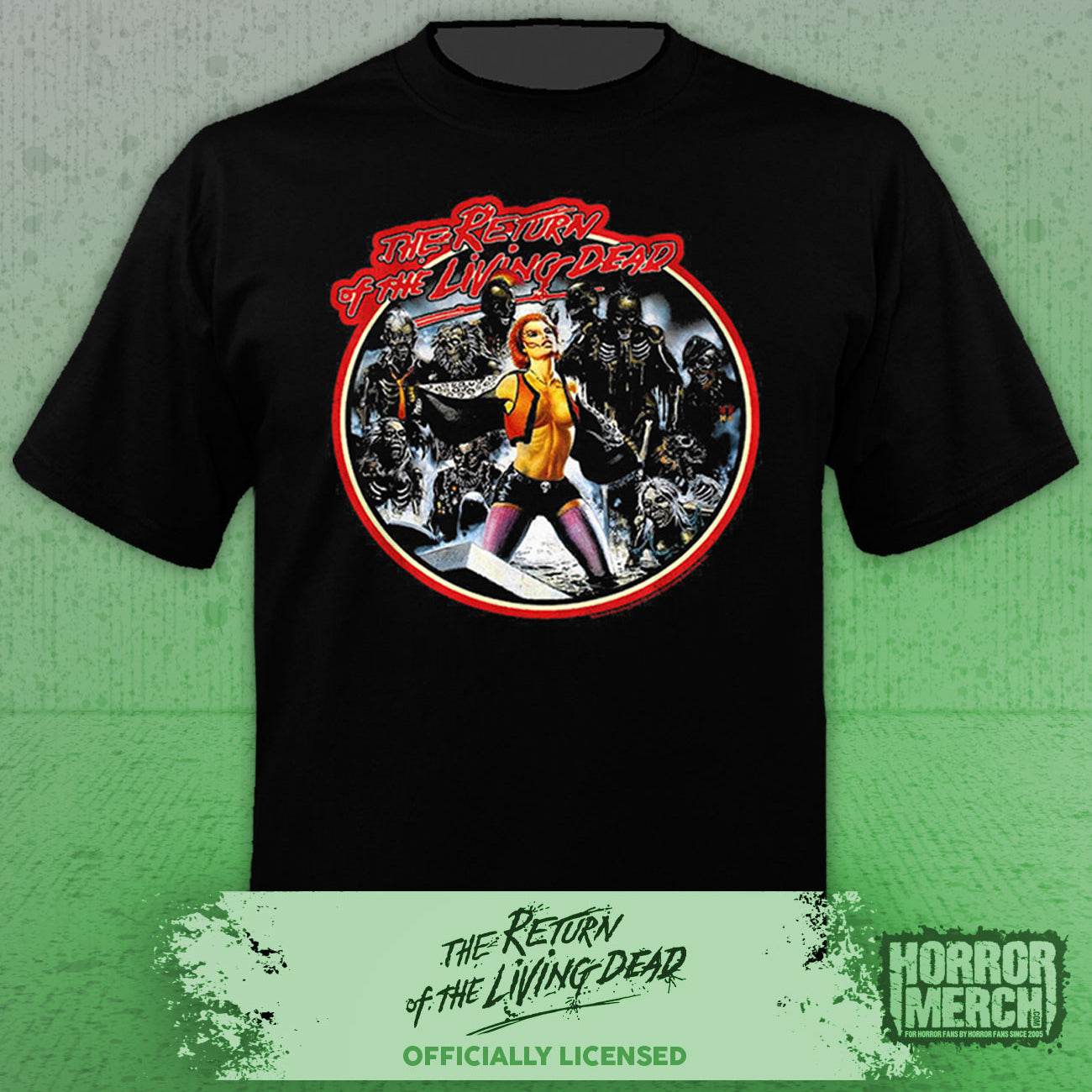 Return Of The Living Dead - Trash - Circle Poster Mens Shirt