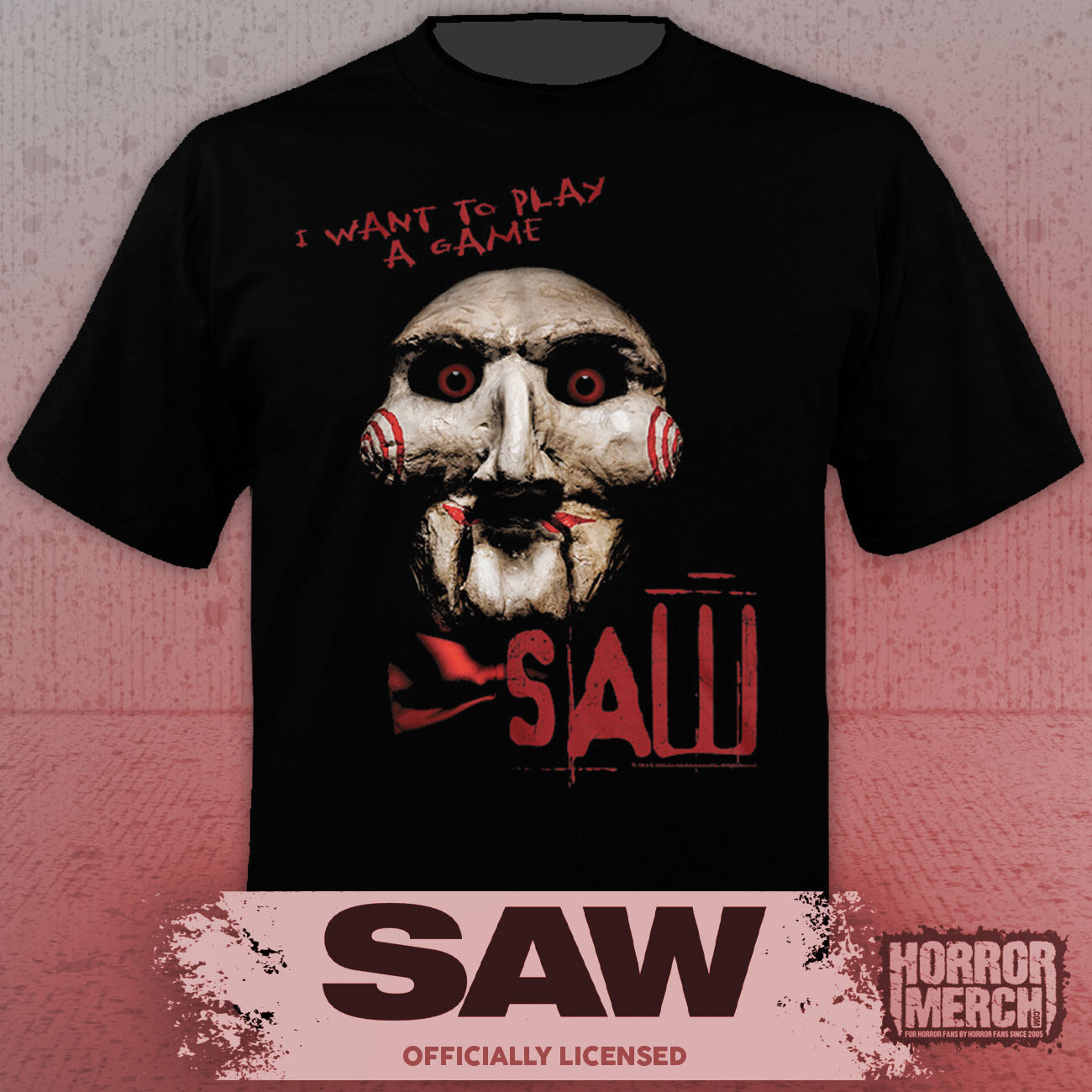 Saw - Billy Close-Up Mens Shirt