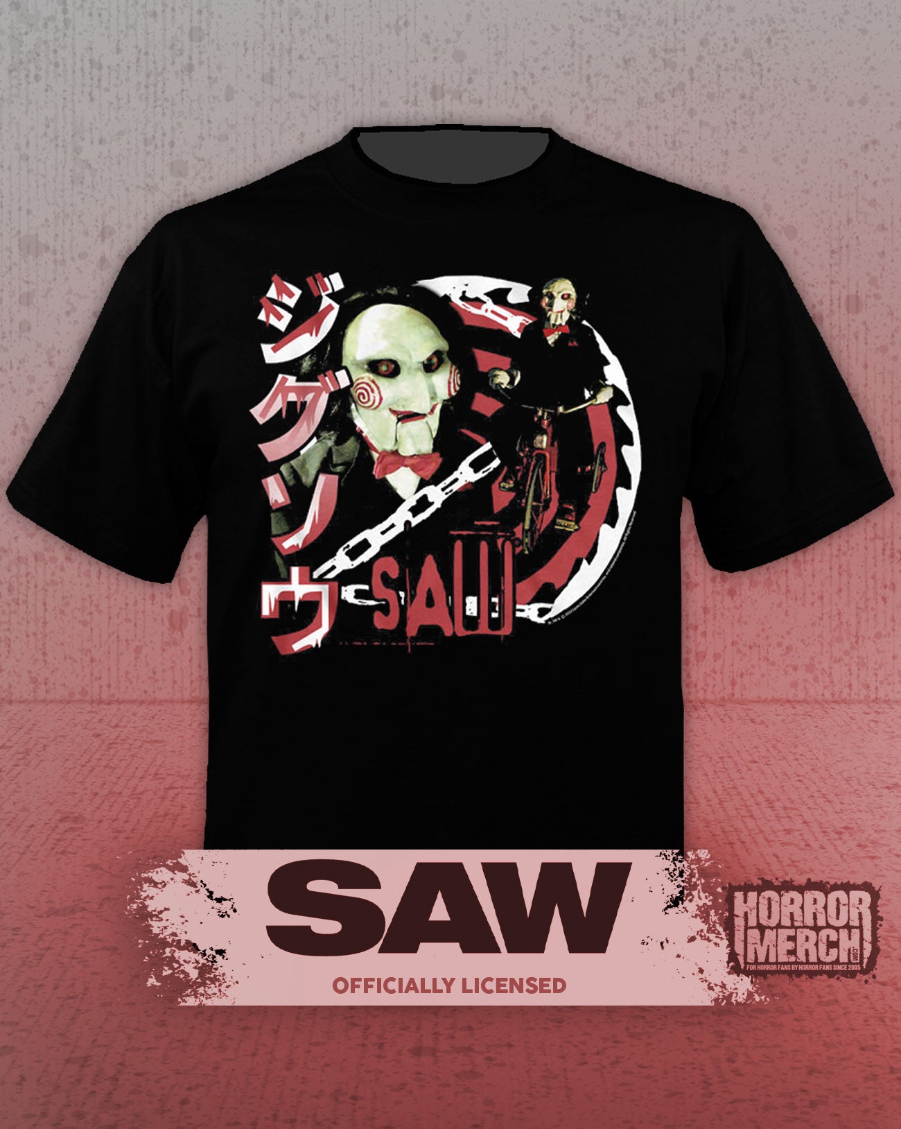 Saw - Japanese Poster (Bike) Mens Shirt