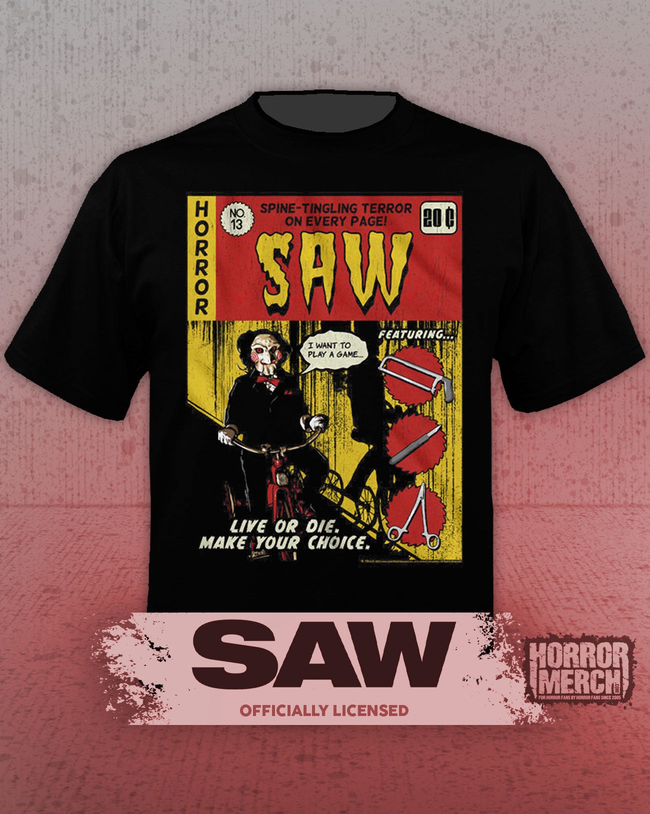 Saw - Comic Mens Shirt