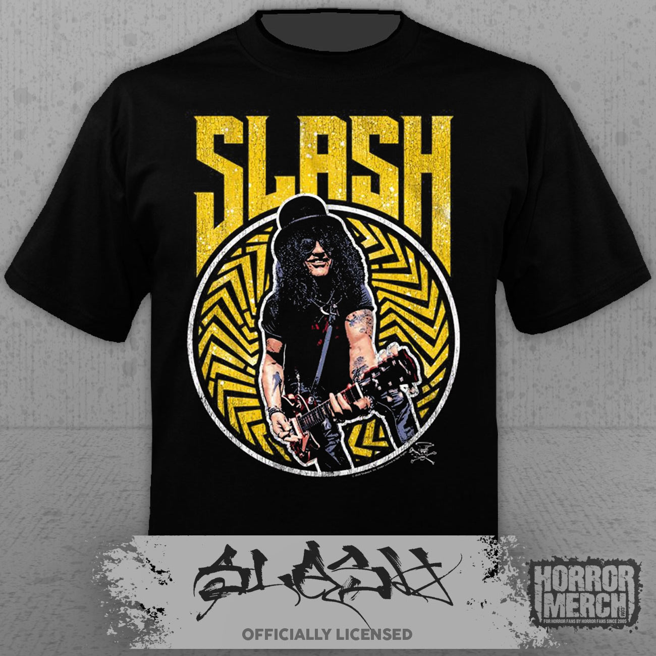 Guns N Roses - Closeup (Yellow) (Slash) Mens Shirt