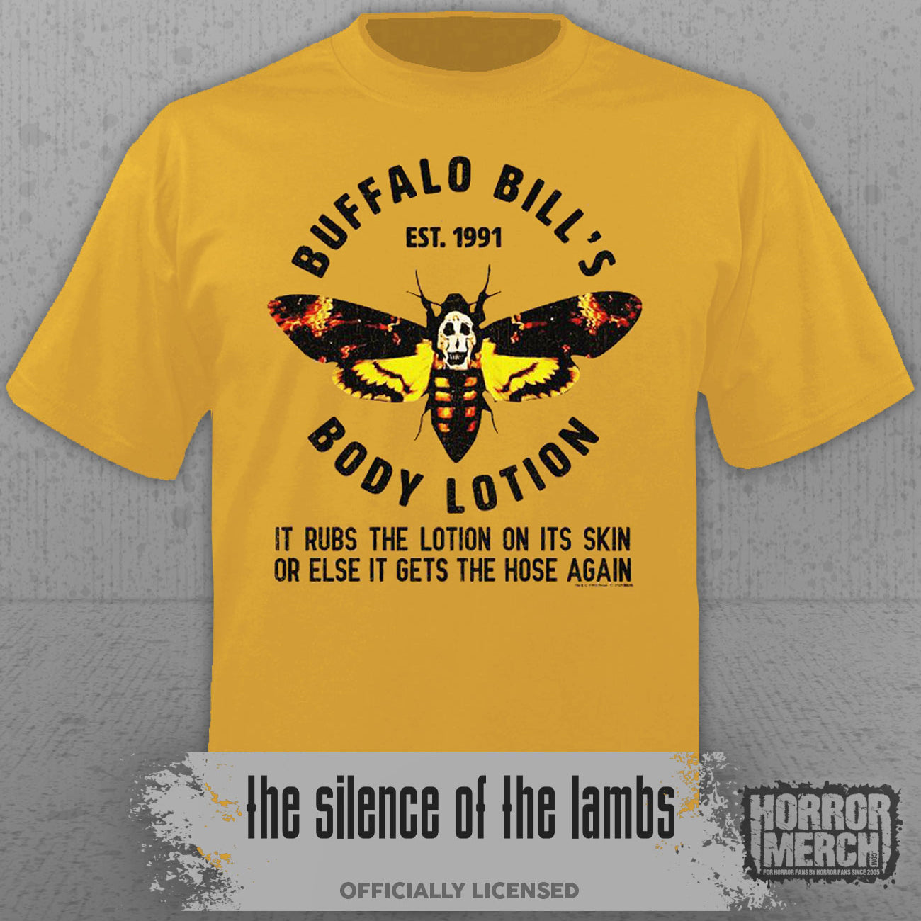 Silence Of The Lambs - Buffalo Bill Body Lotion Mens Shirt (Yellow)