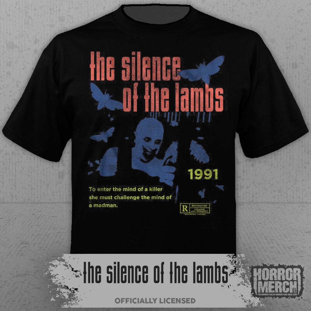 Silence Of The Lambs - Retro Poster Mens Shirt