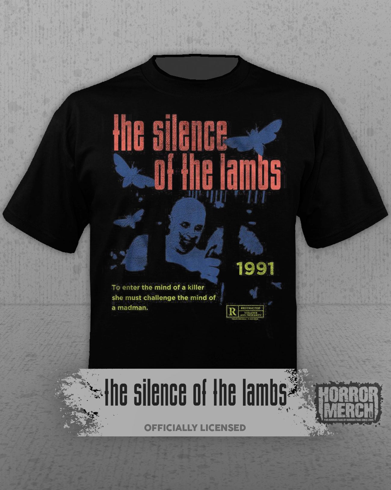 Silence Of The Lambs - Retro Poster Mens Shirt