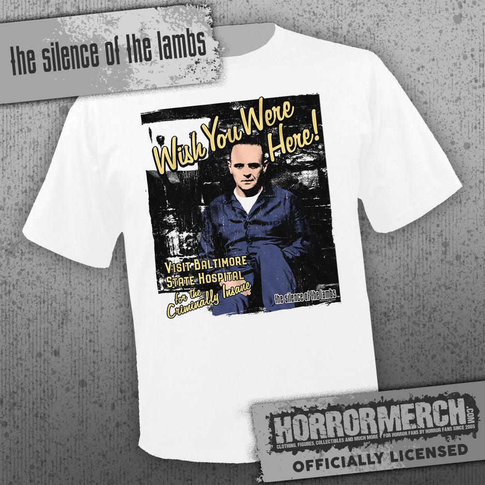 Silence Of The Lambs - Wish You Were Here (White) Mens Shirt