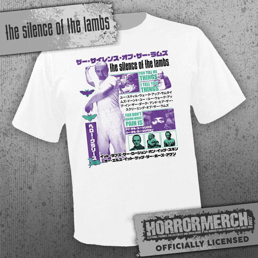 Silence Of The Lambs - Collage (White-Japanese) Mens Shirt