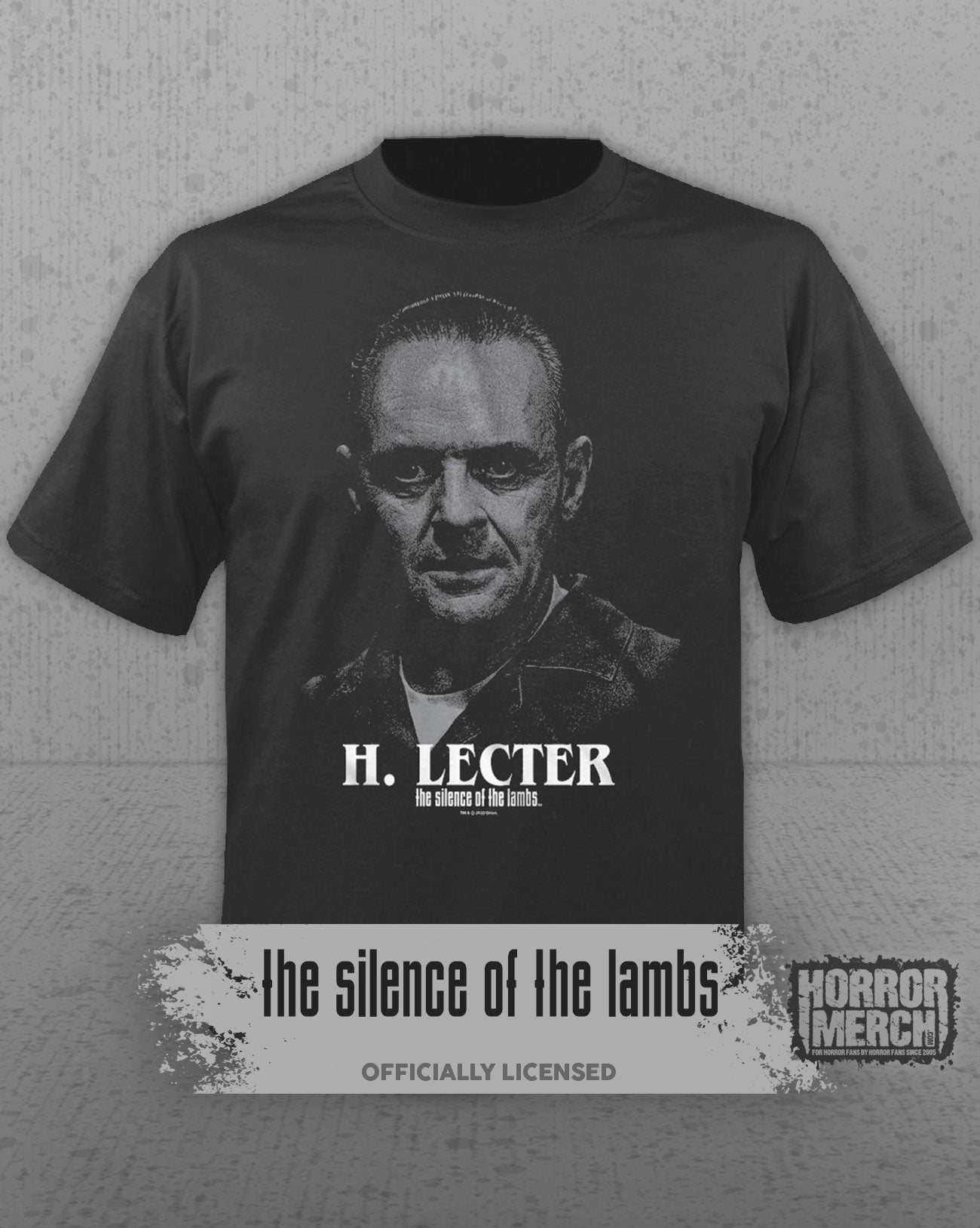 Silence Of The Lambs - Hannibal Portrait Mens Shirt (Gray)