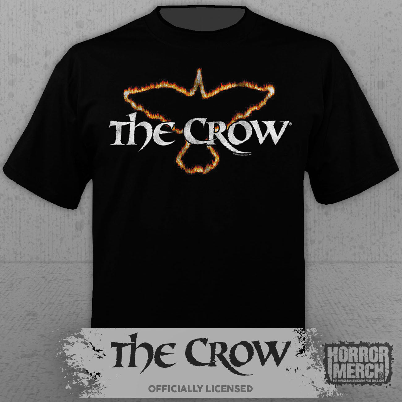 Crow - Fire Logo Mens Shirt