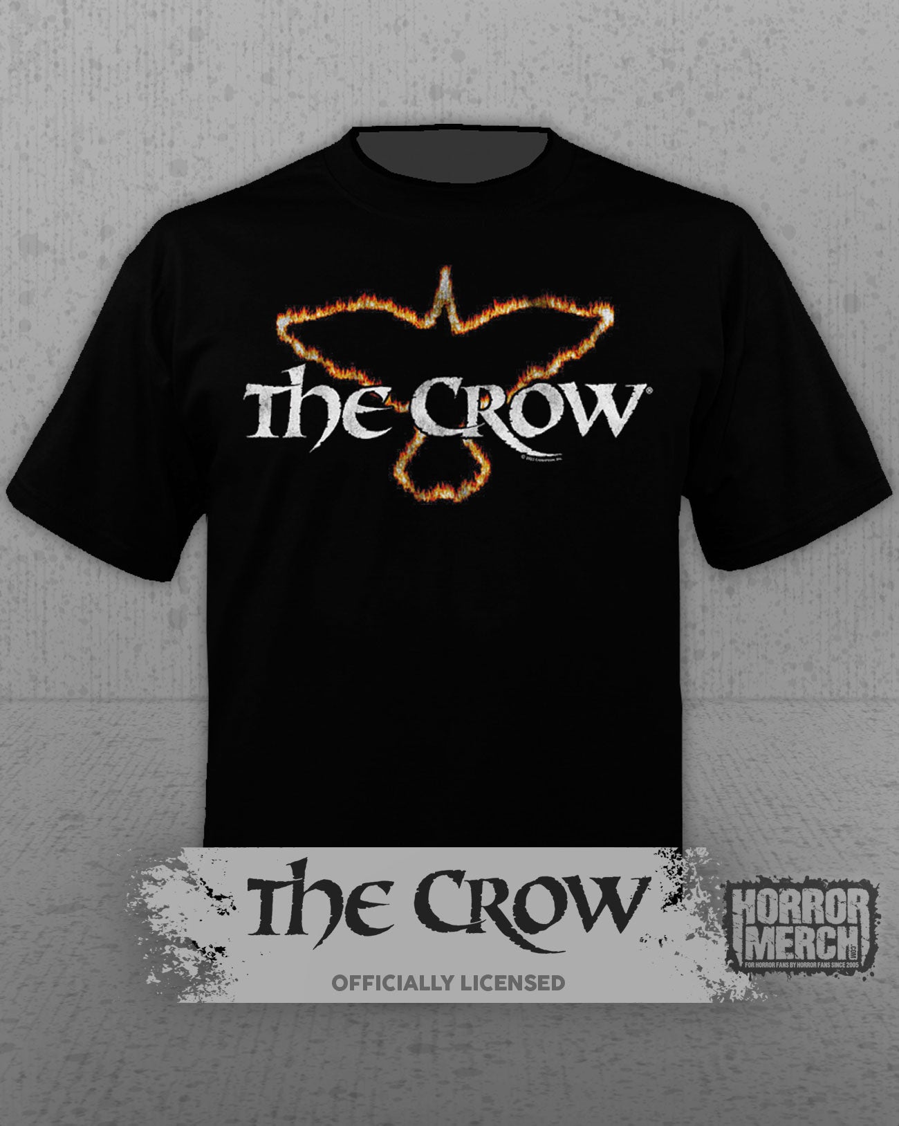 Crow - Fire Logo Mens Shirt