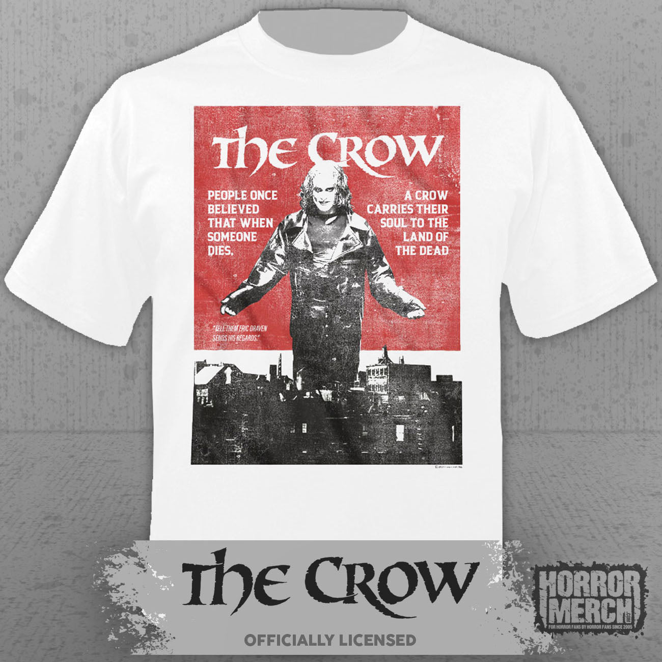 Crow - Carries Your Soul Mens Shirt (White)
