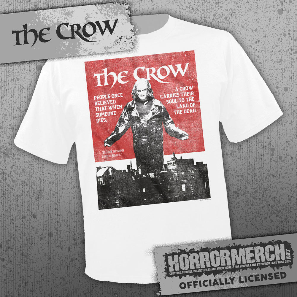 Crow - Carries Your Soul (White) Mens Shirt