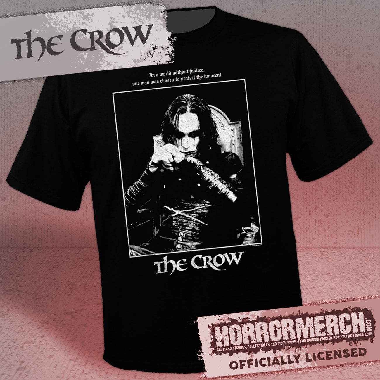 Crow - World Without Justice Mens Shirt