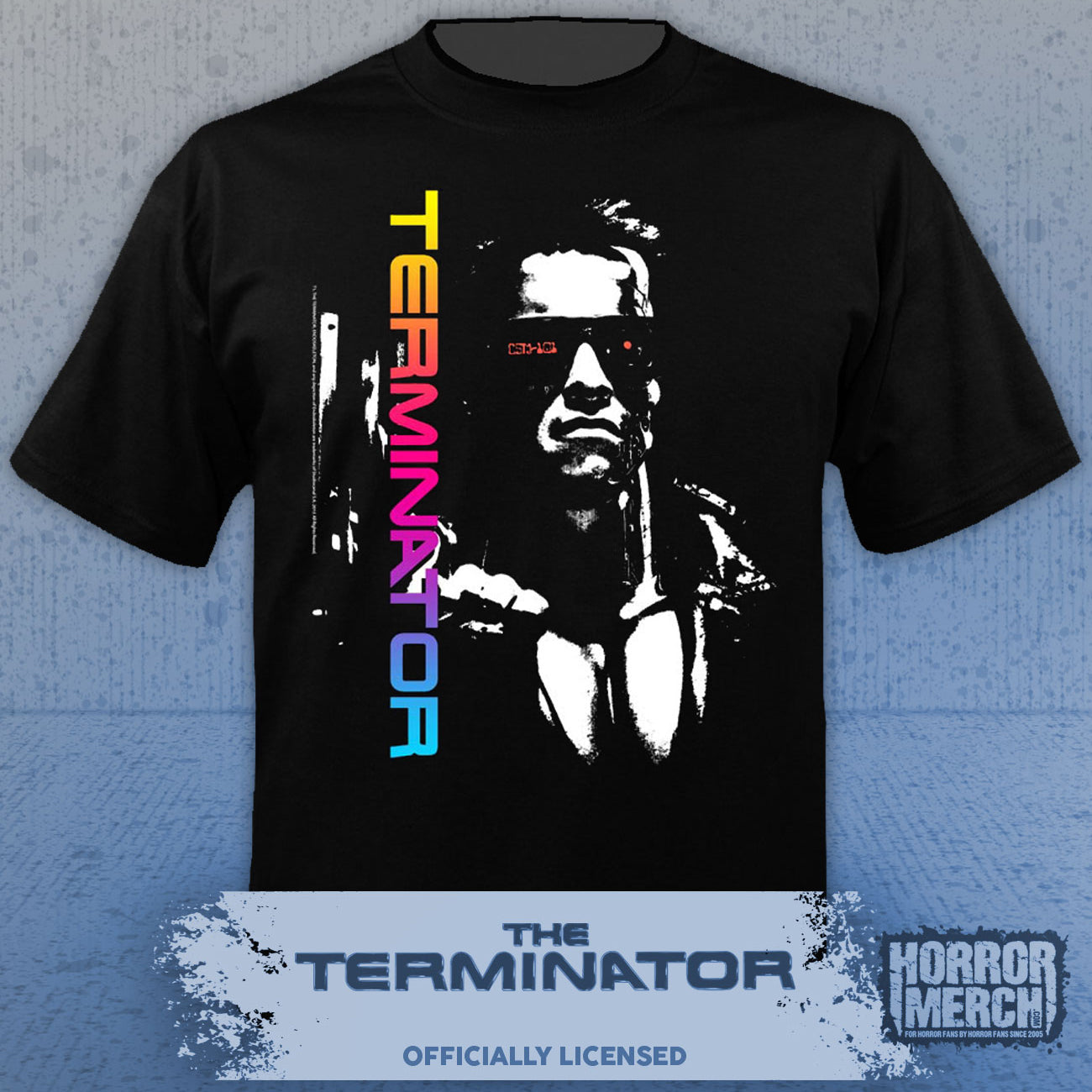 Terminator - Rainbow Logo Mens Shirt