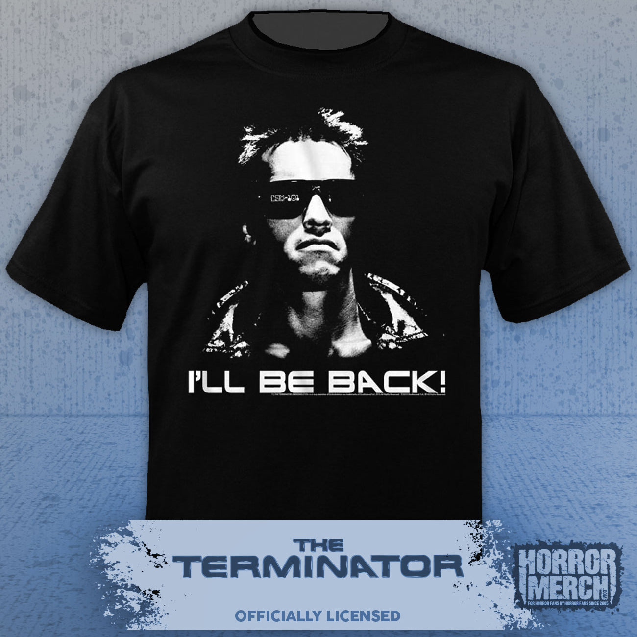 Terminator - I'll Be Back BW Mens Shirt