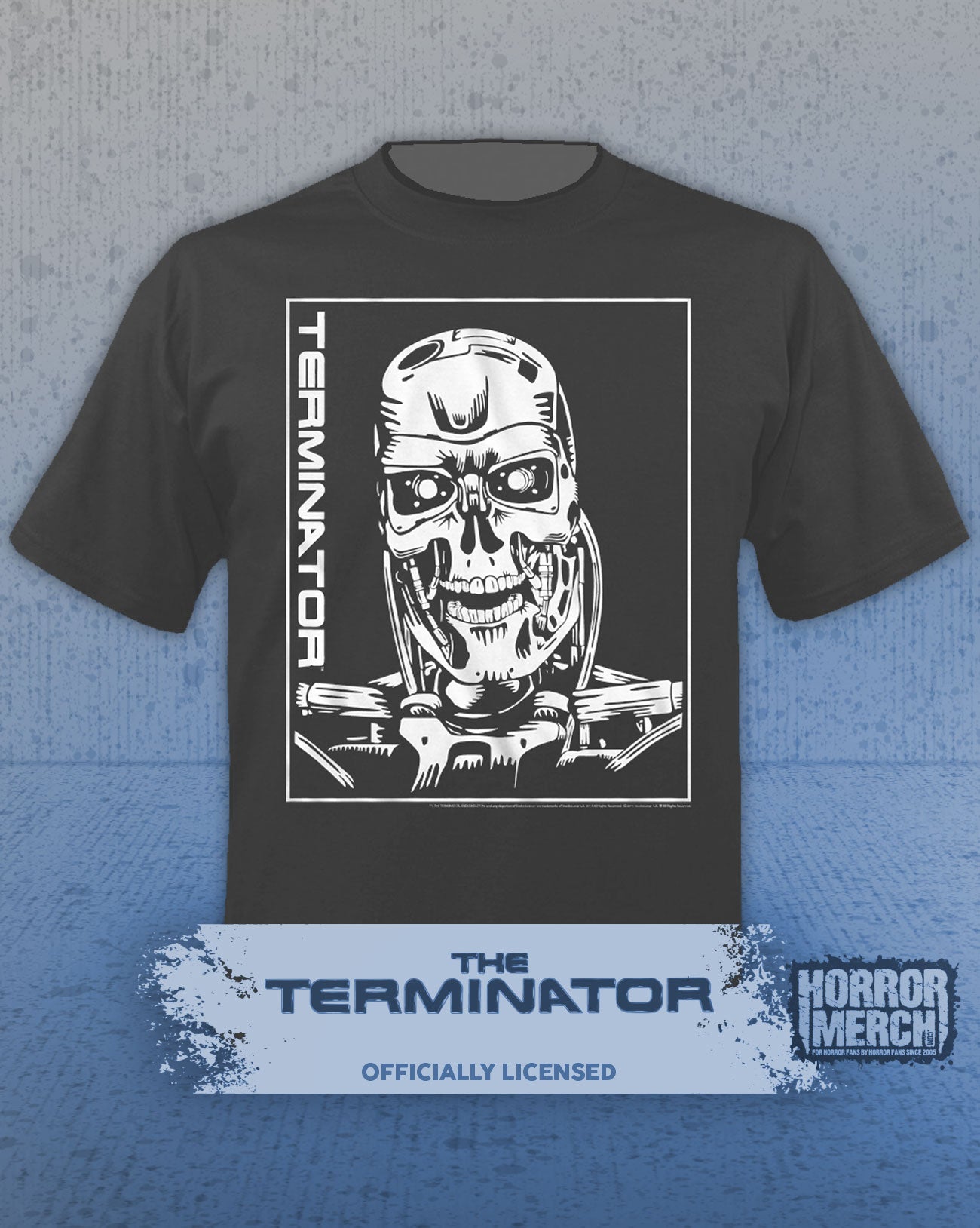 Terminator - Endoskeleton Mens Shirt (Gray)