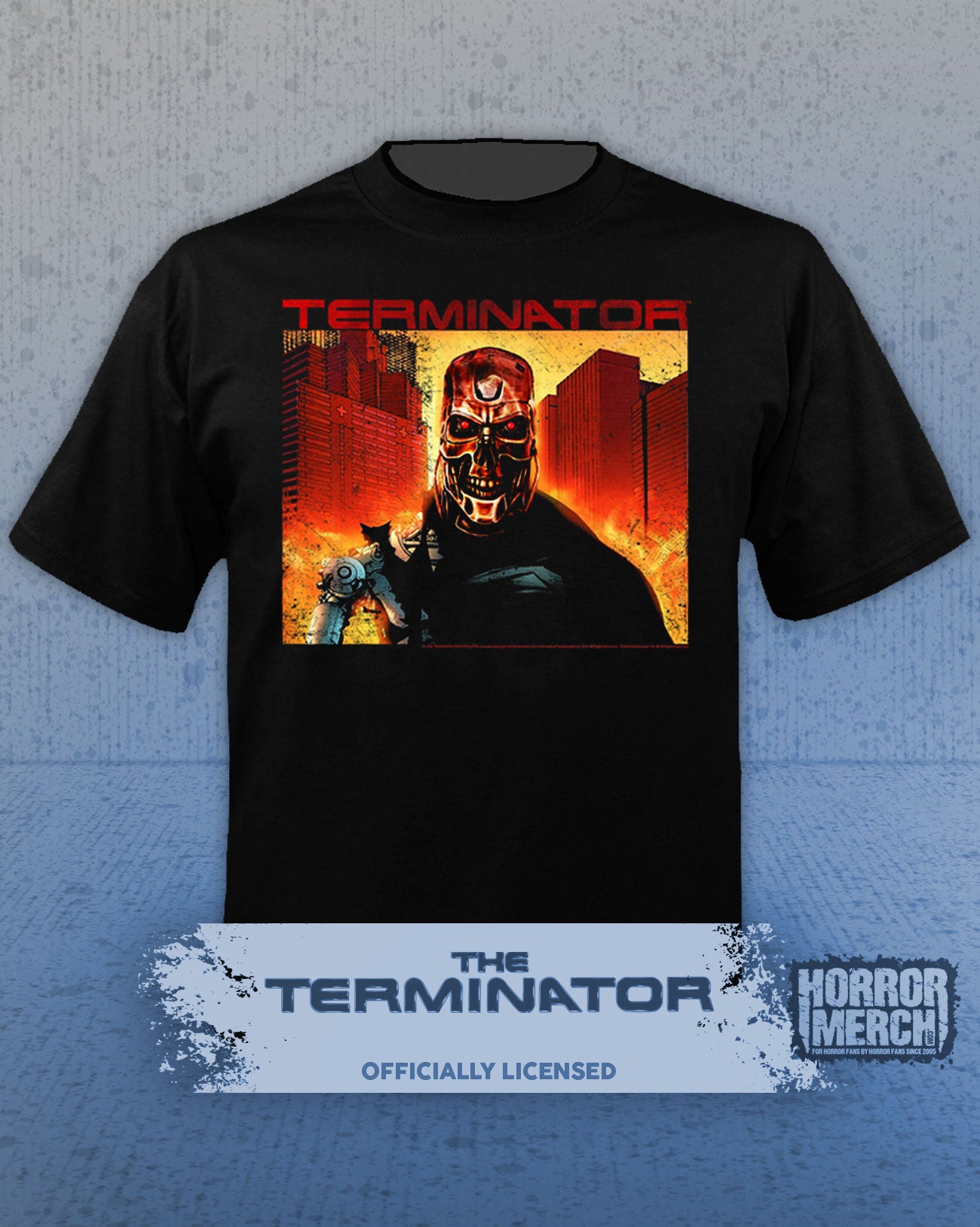 Terminator - Endoskeleton Battle Mens Shirt