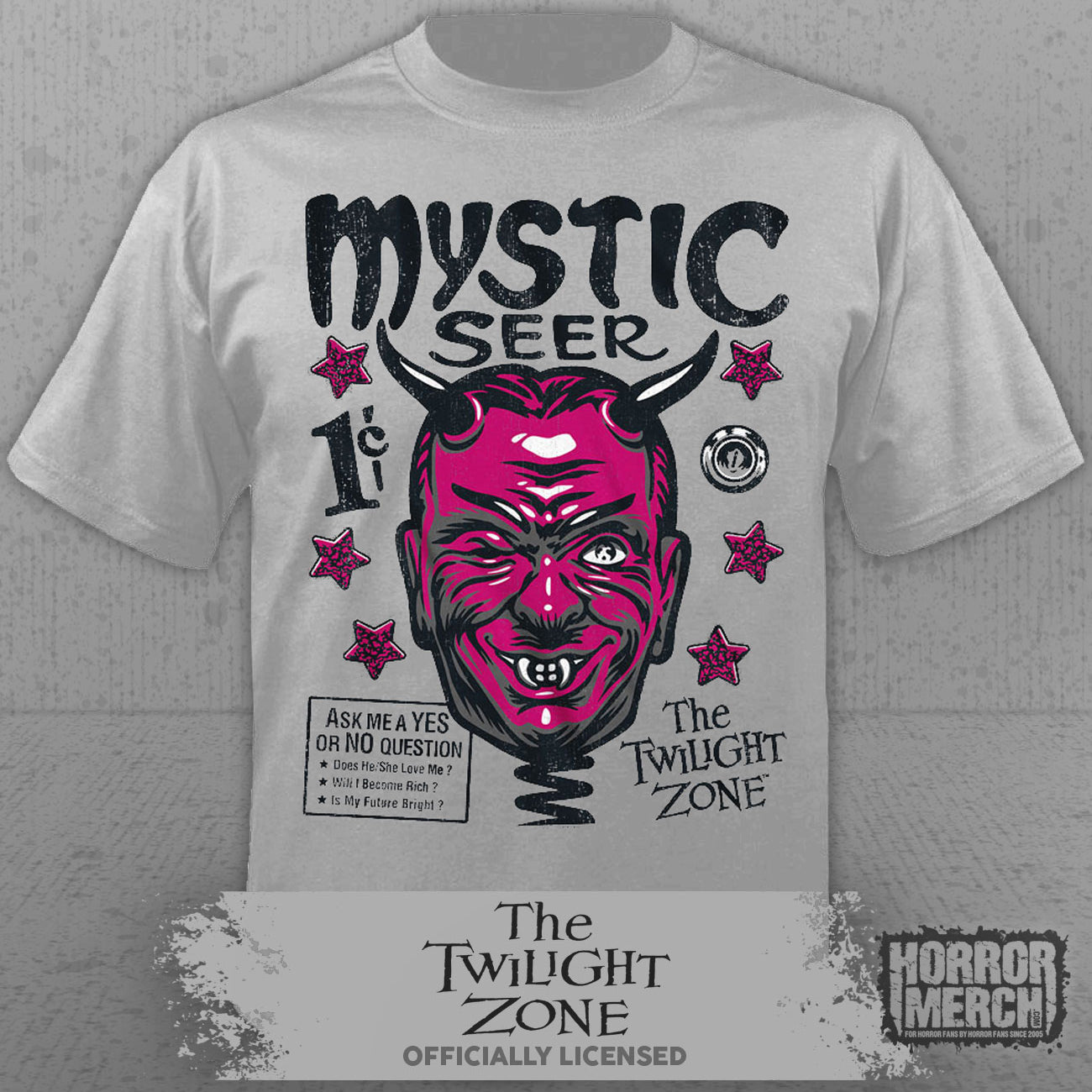 Twilight Zone - Mystic Seer Mens Shirt (Gray)