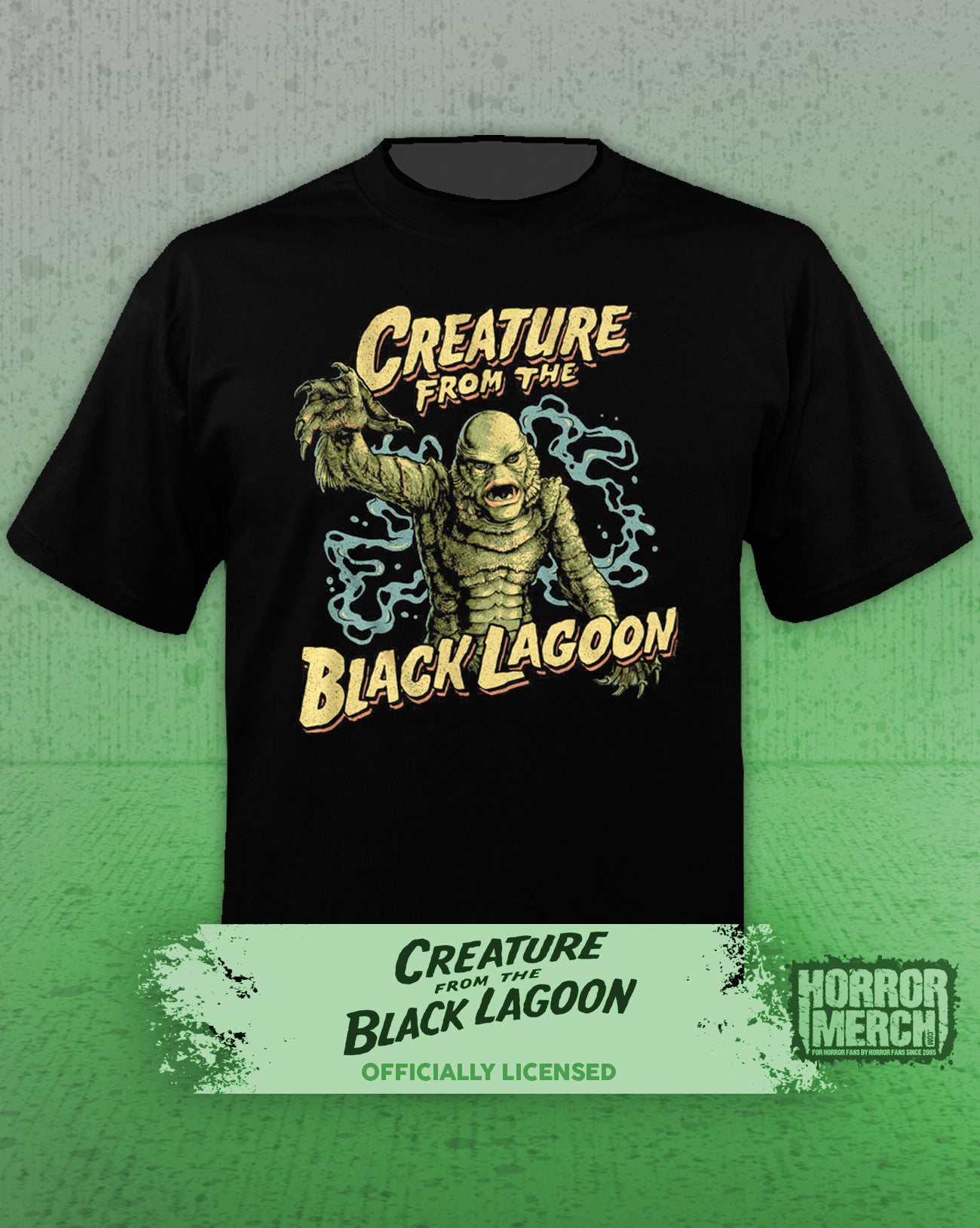 Creature From The Black Lagoon - Creature Swimming Mens Shirt