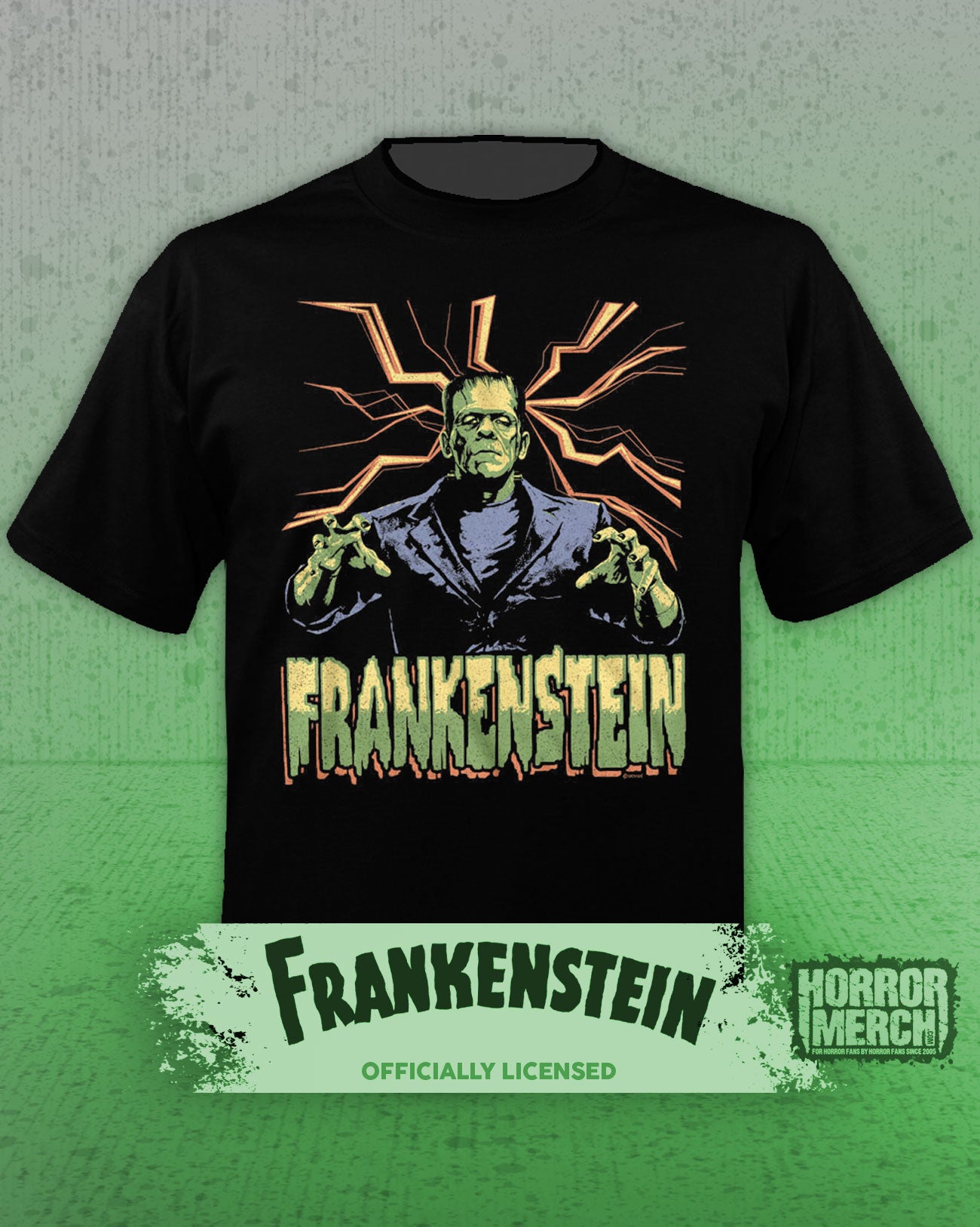 Frankenstein - Lightning Mens Shirt