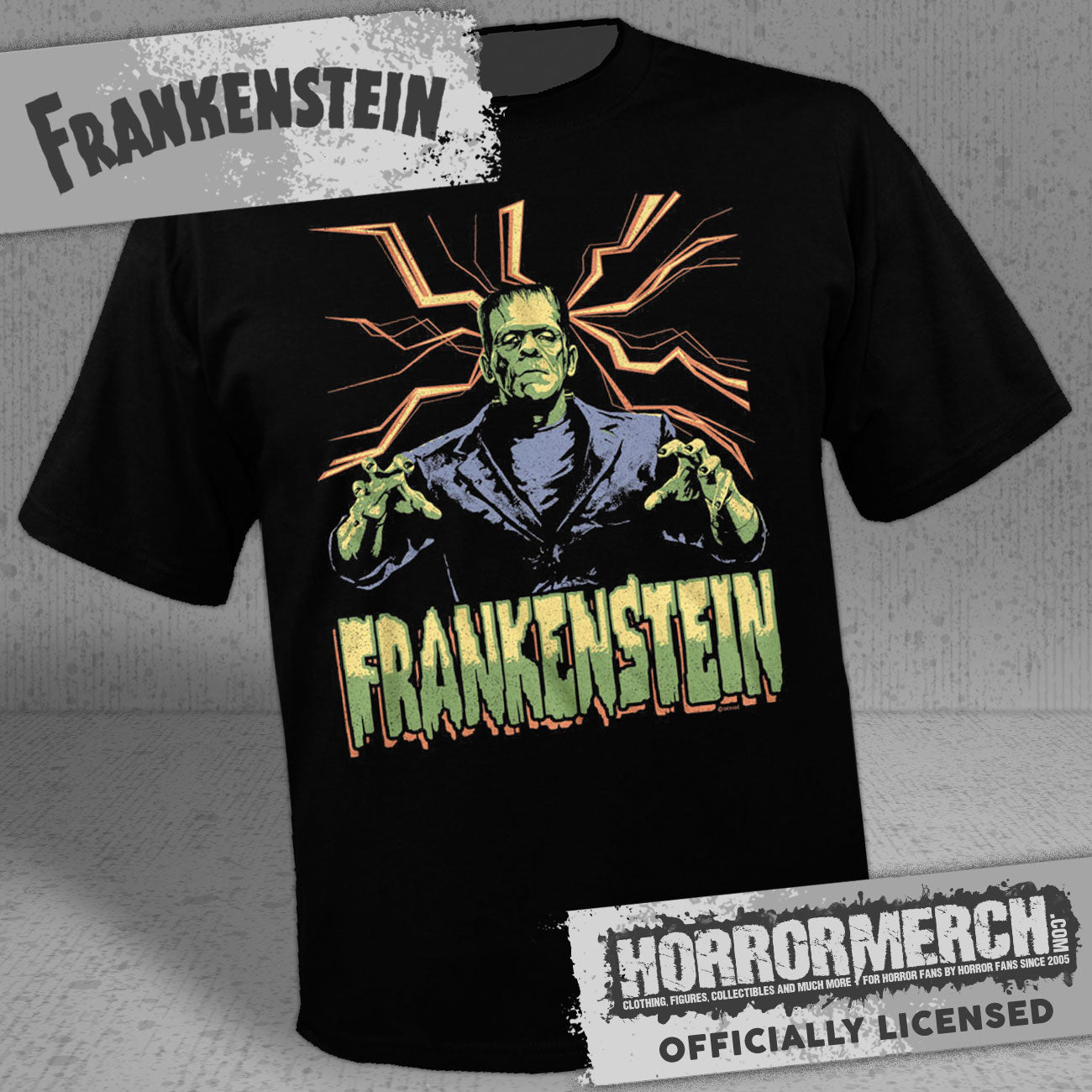 Frankenstein - Lightning Mens Shirt