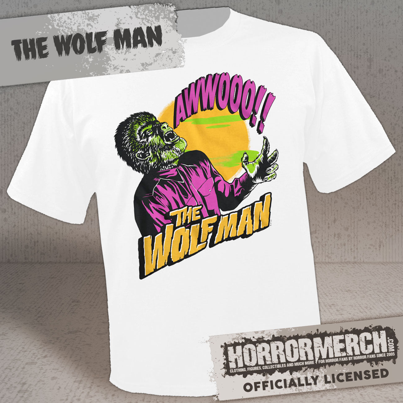 Wolfman - Howl (White) Mens Shirt