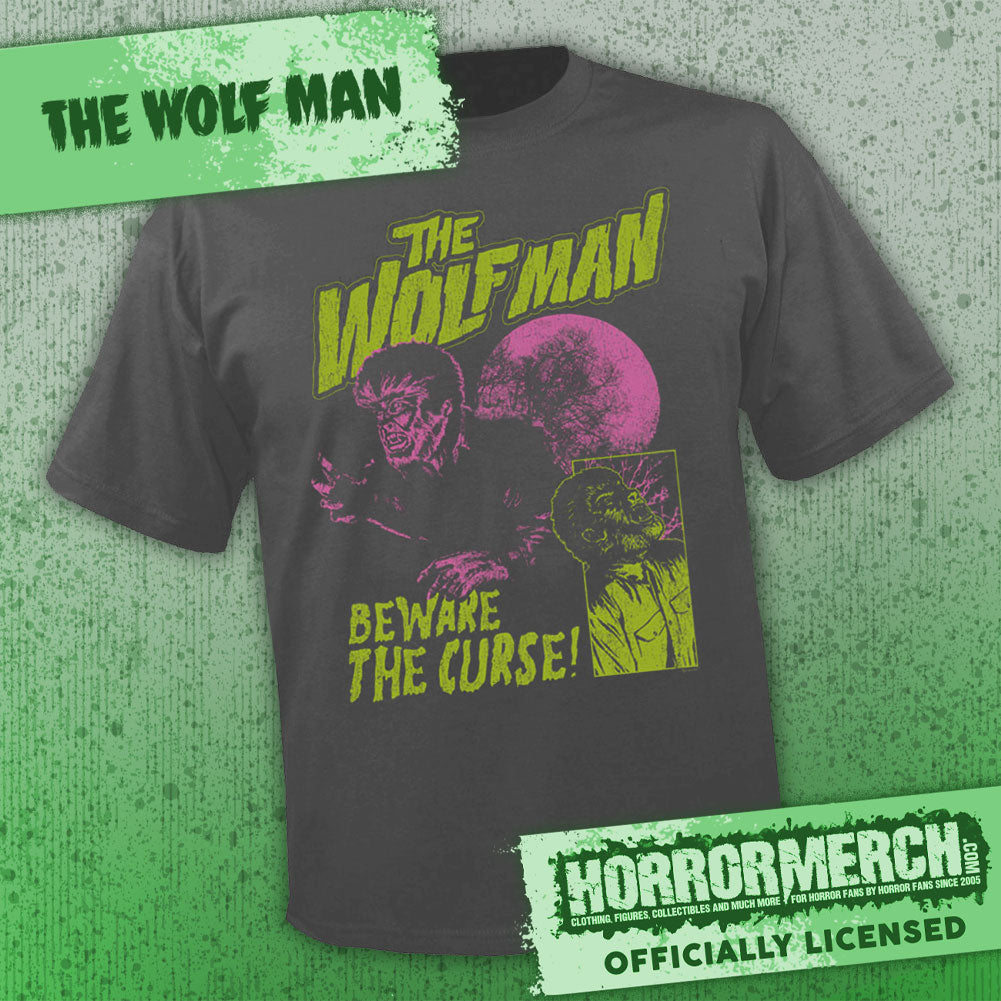 Wolfman -Beware The Curse (Mineral Wash) Mens Shirt