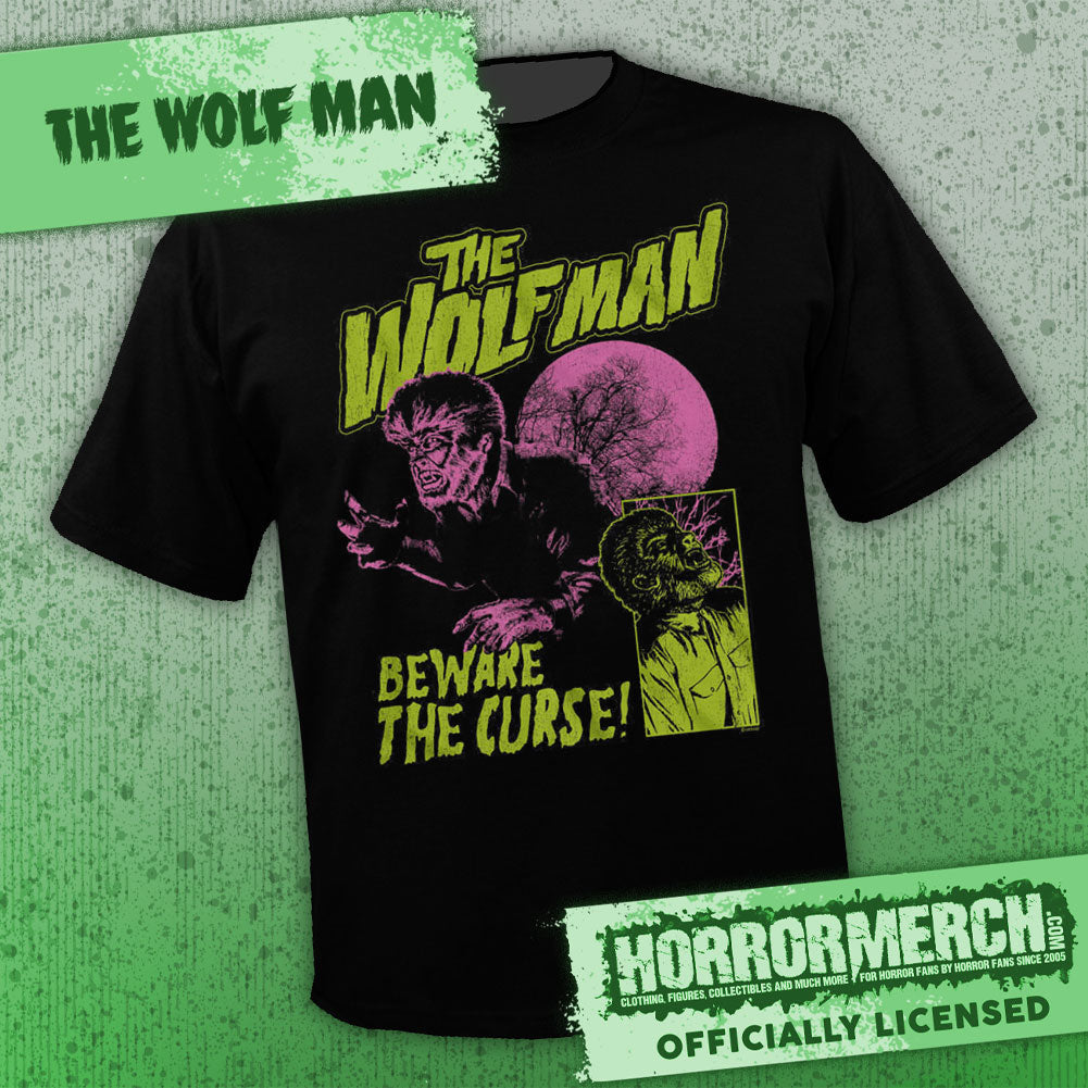 Wolfman -Beware The Curse Mens Shirt