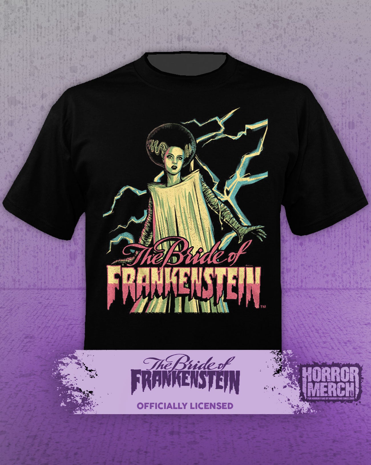 Bride Of Frankenstein - Lightning Mens Shirt