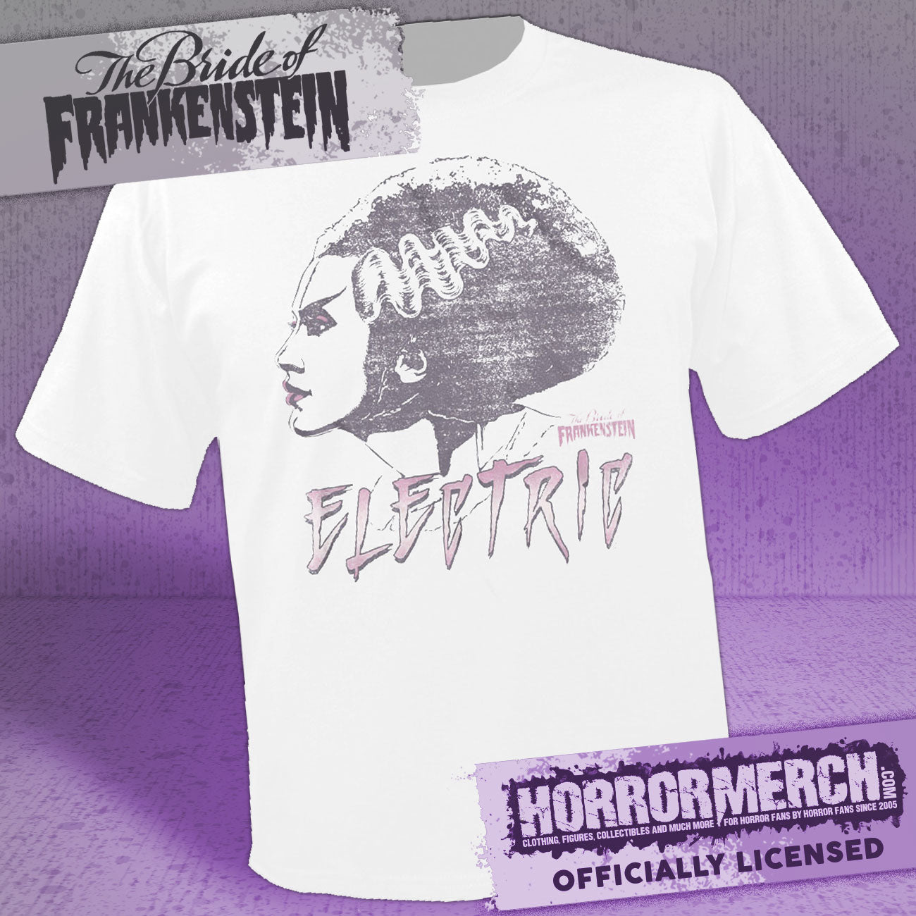 Bride Of Frankenstein - Electric Mens Shirt (White)