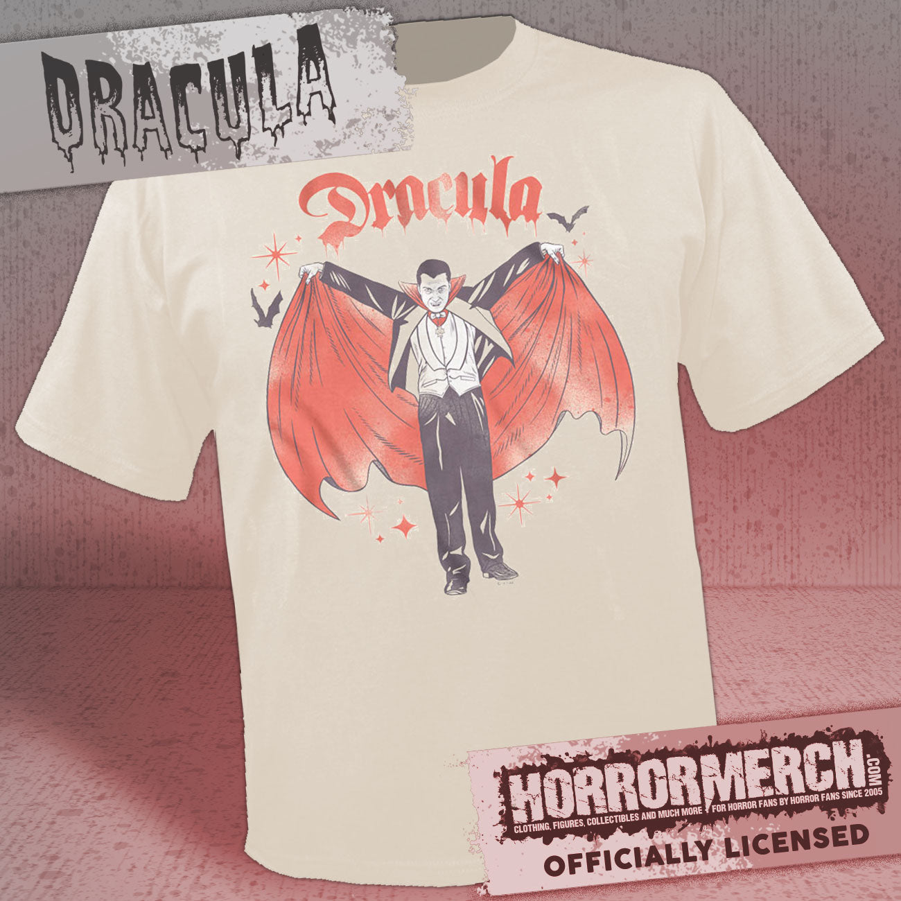 Dracula - Hovering (Cream) Mens Shirt