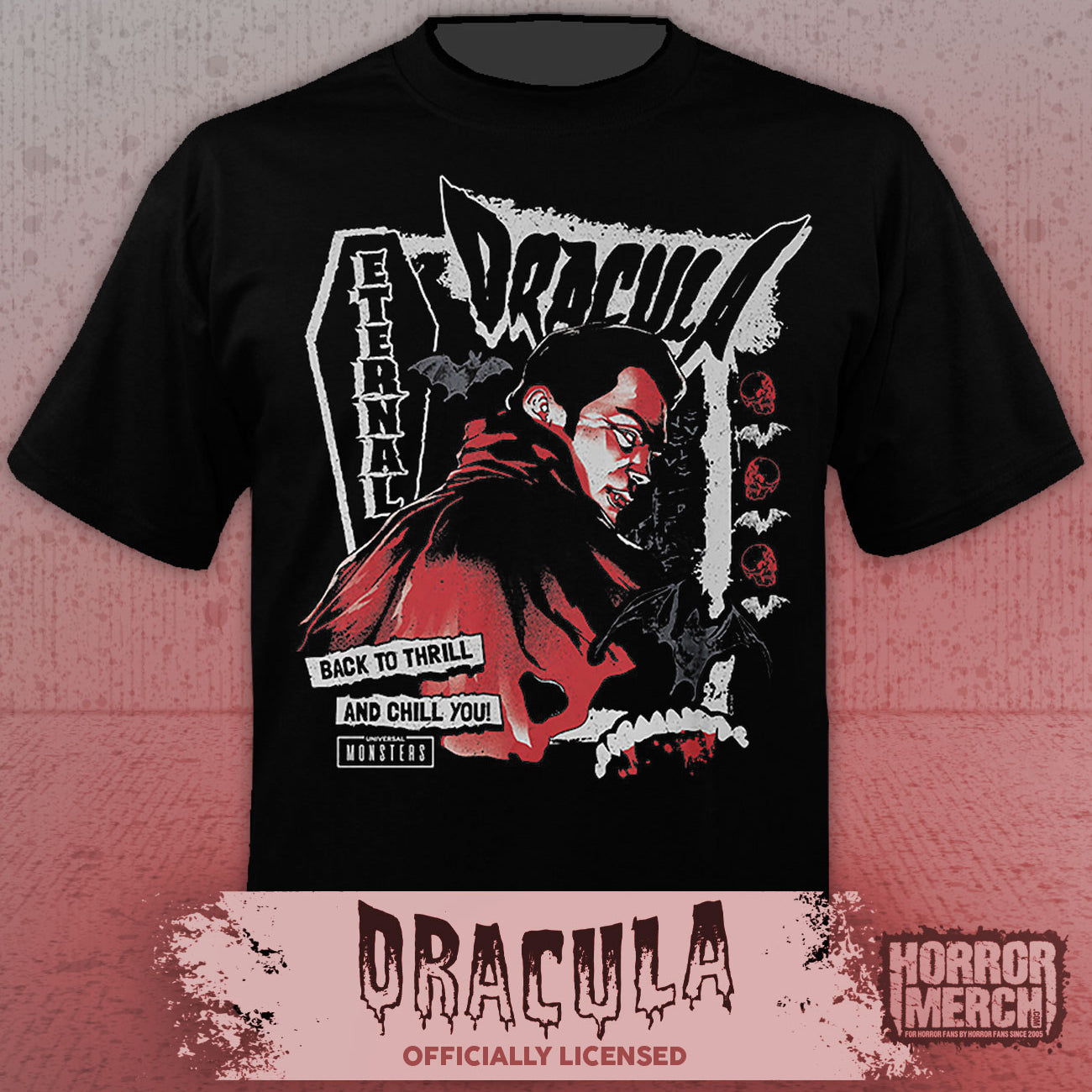 Dracula - Back For Thrills And Chills Mens Shirt