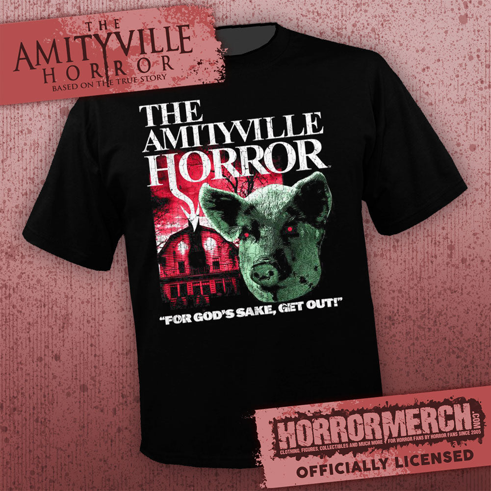 Amityville Horror - Pigs Head (Red) Mens Shirt