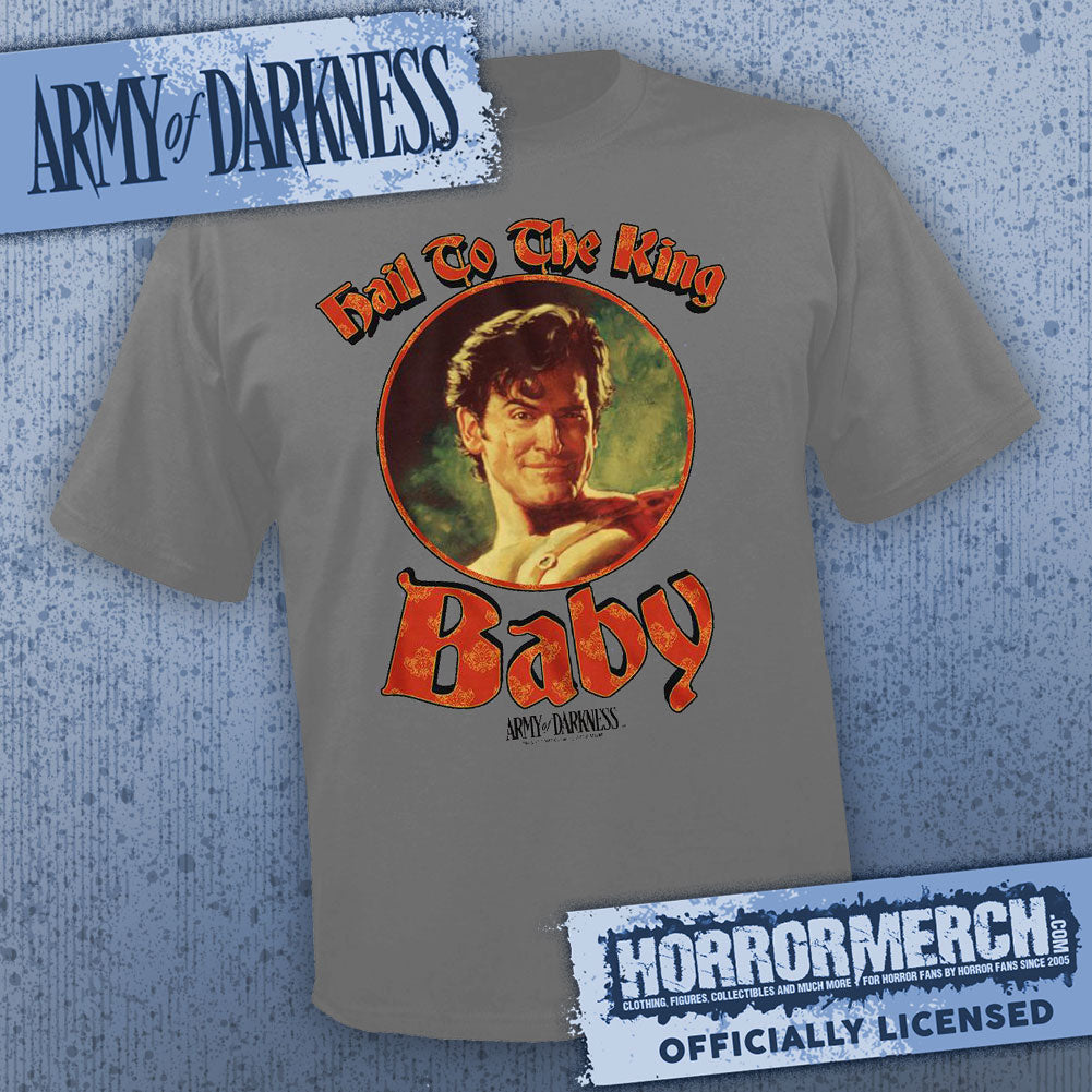 Army Of Darkness - Hail To The King (Gray) Mens Shirt