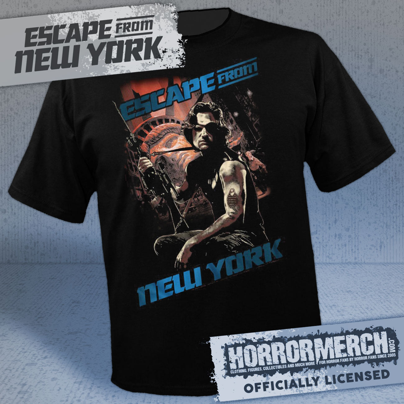 Escape From New York - Snake (Close-Up) Mens Shirt