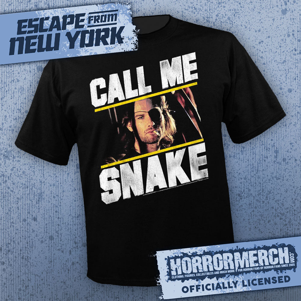 Escape From New York - Call Me Snake (Photo) Mens Shirt