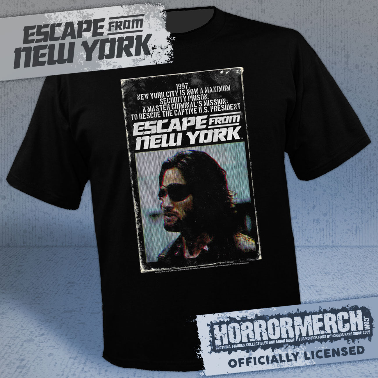 Escape From New York - Snake VHS Cover Mens Shirt