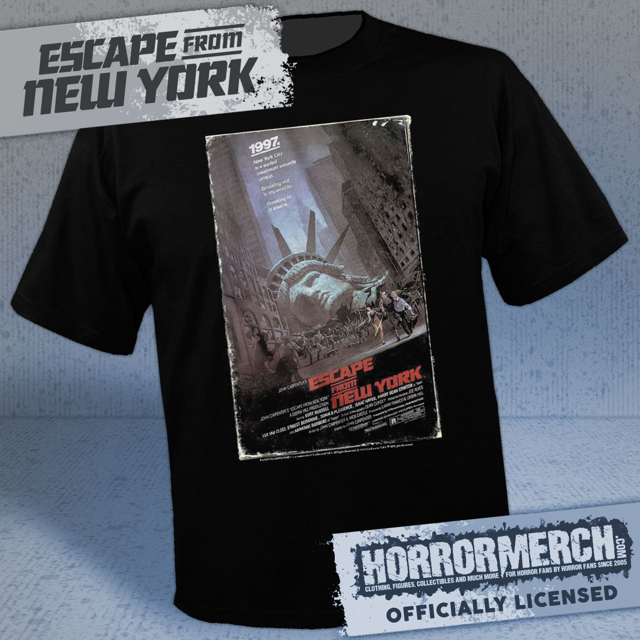 Escape From New York - VHS Cover Mens Shirt