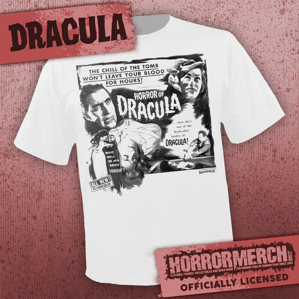 Dracula - Horrors Of Dracula (White) Mens Shirt