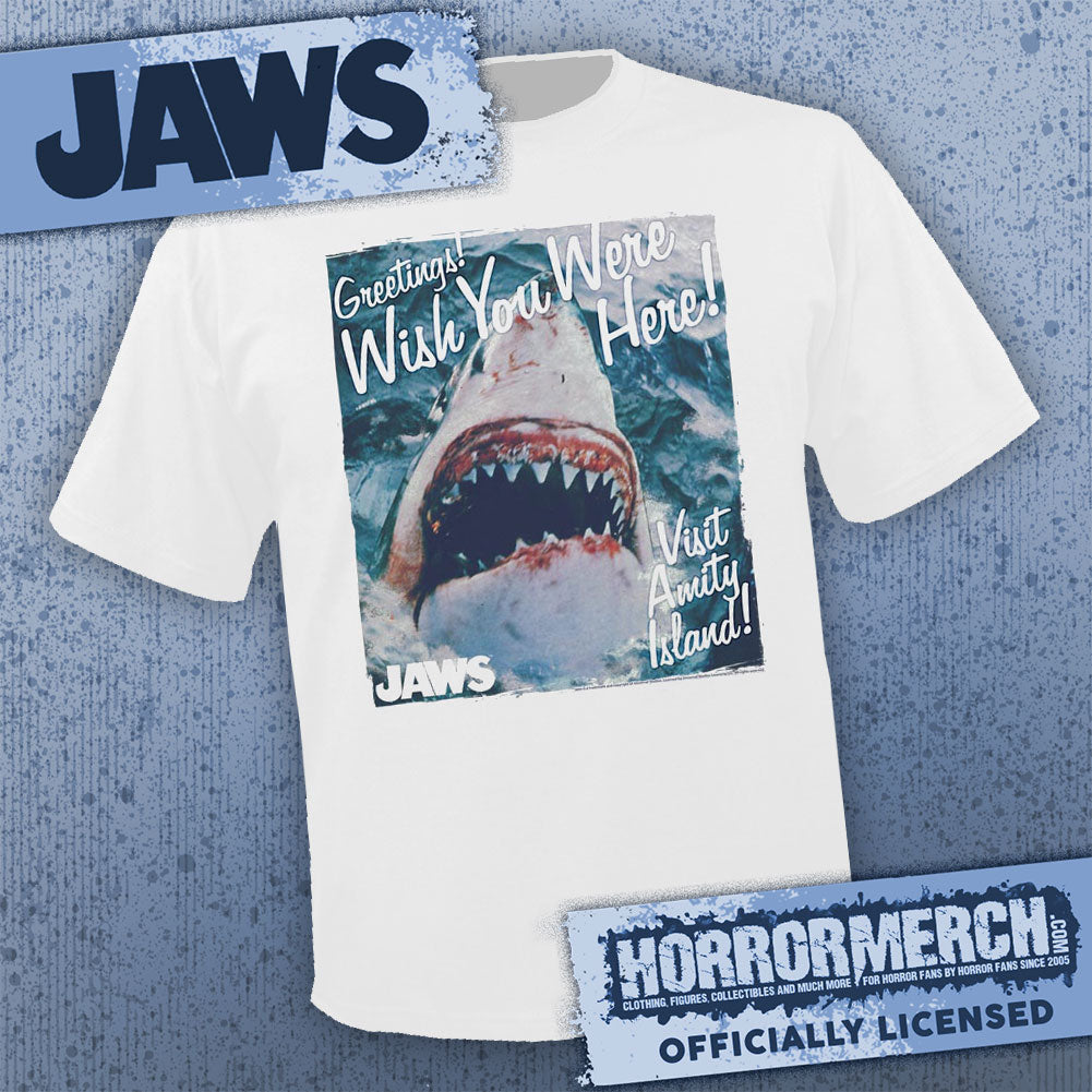 Jaws - Wish You Were Here (White) Mens Shirt