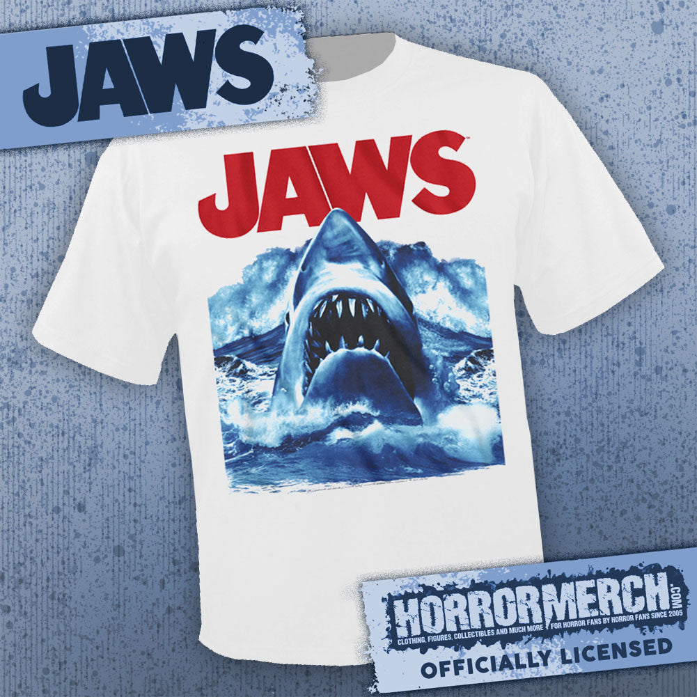 Jaws - Wave (White) Mens Shirt