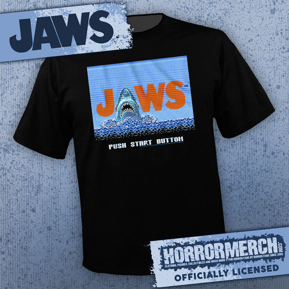 Jaws - Press Start Mens Shirt