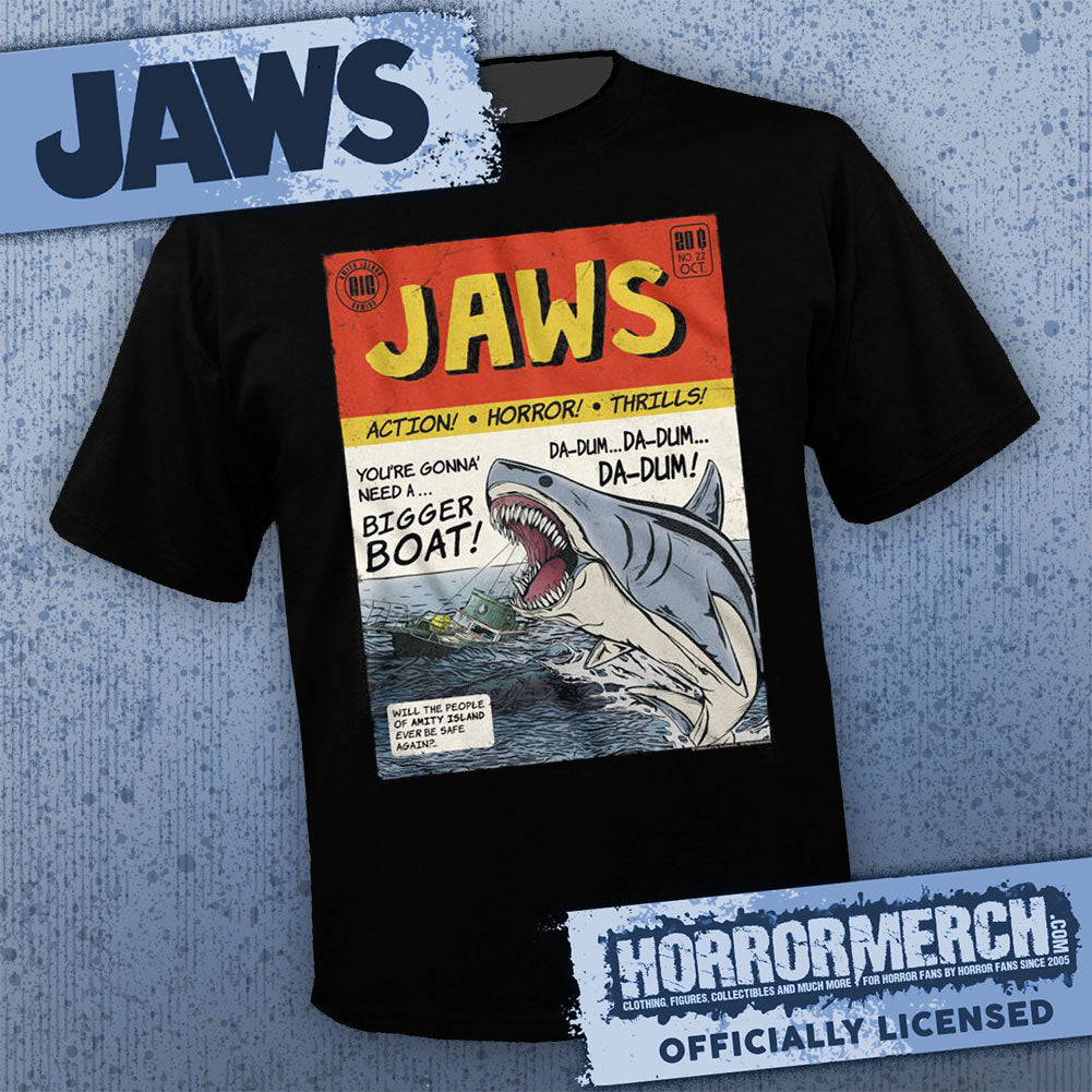 Jaws - Comic Mens Shirt